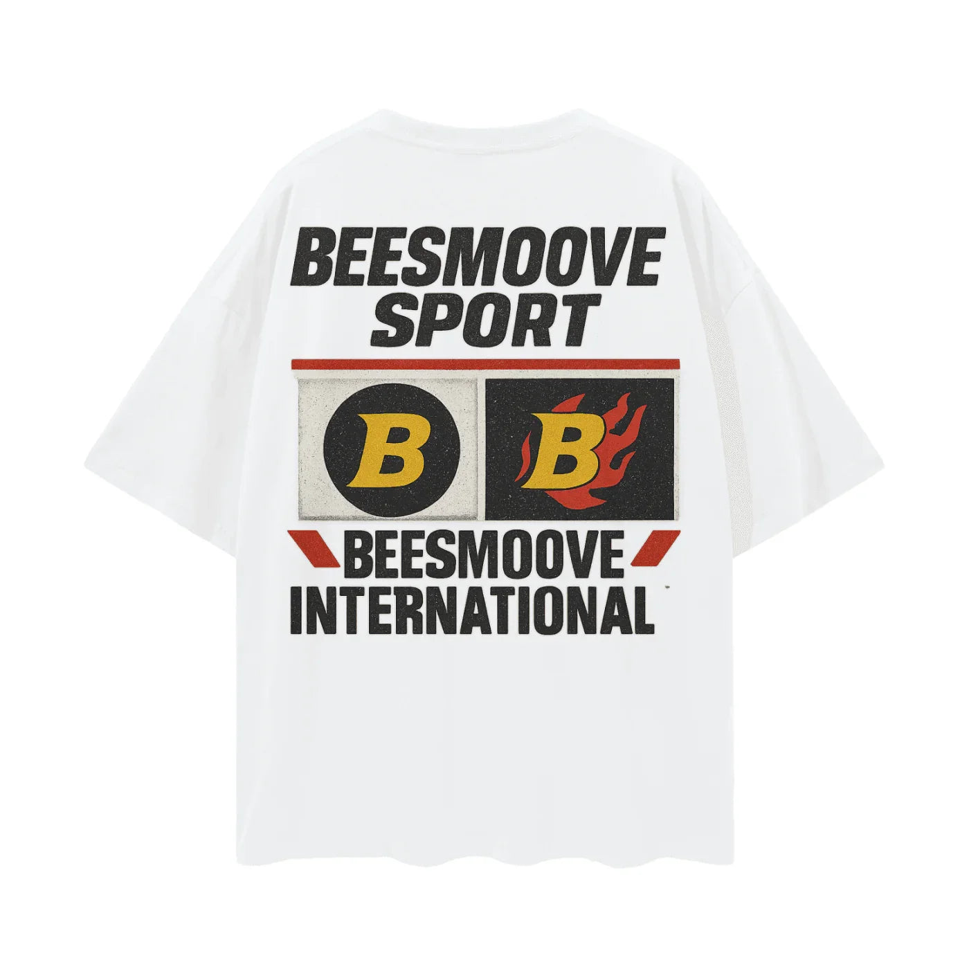 BEESMOOVE Skull Commando Sport Drop Shoulder Tee - Beesmoove 