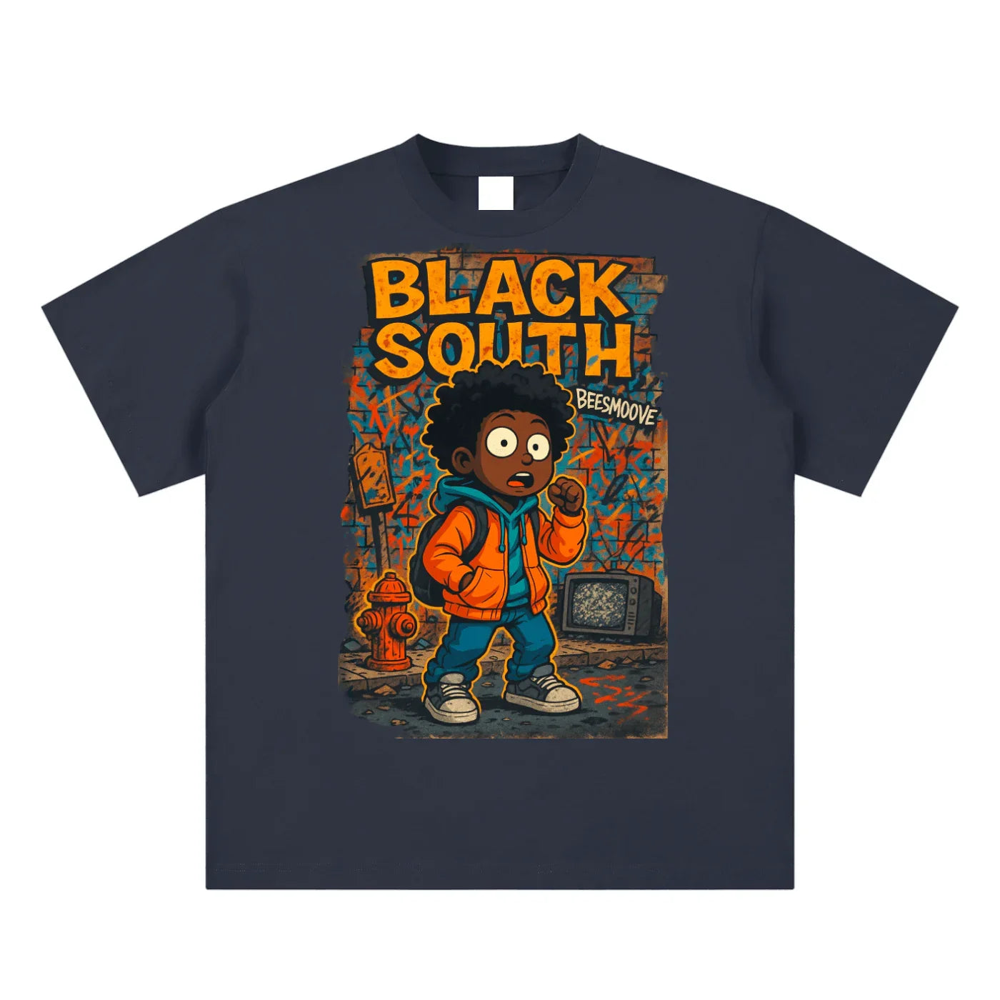 BEESMOOVE BlackSouth Lil Boo vs. The System Cotton T-shirt - Beesmoove 