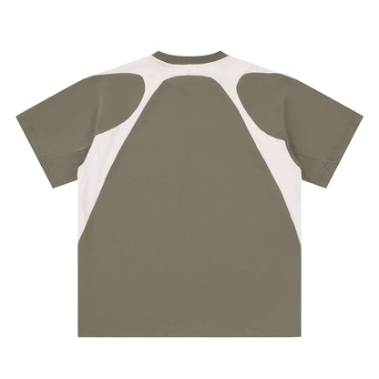 BEESMOOVE DOHIVE Contrast Panel Cotton T-Shirt - Beesmoove 