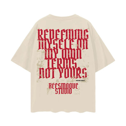 Beesmoove God Shaped Me Drop Shoulder Tee - Beesmoove 