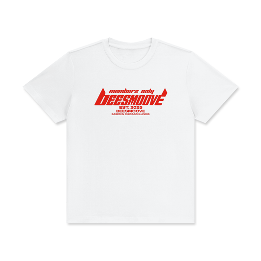 BEESMOOVE members only Classic Crew Neck Cotton T-Shirt