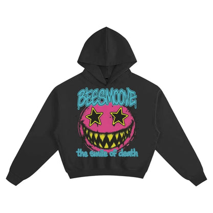 BEESMOOVE Deadly Grin Boxy Hoodie - Beesmoove 
