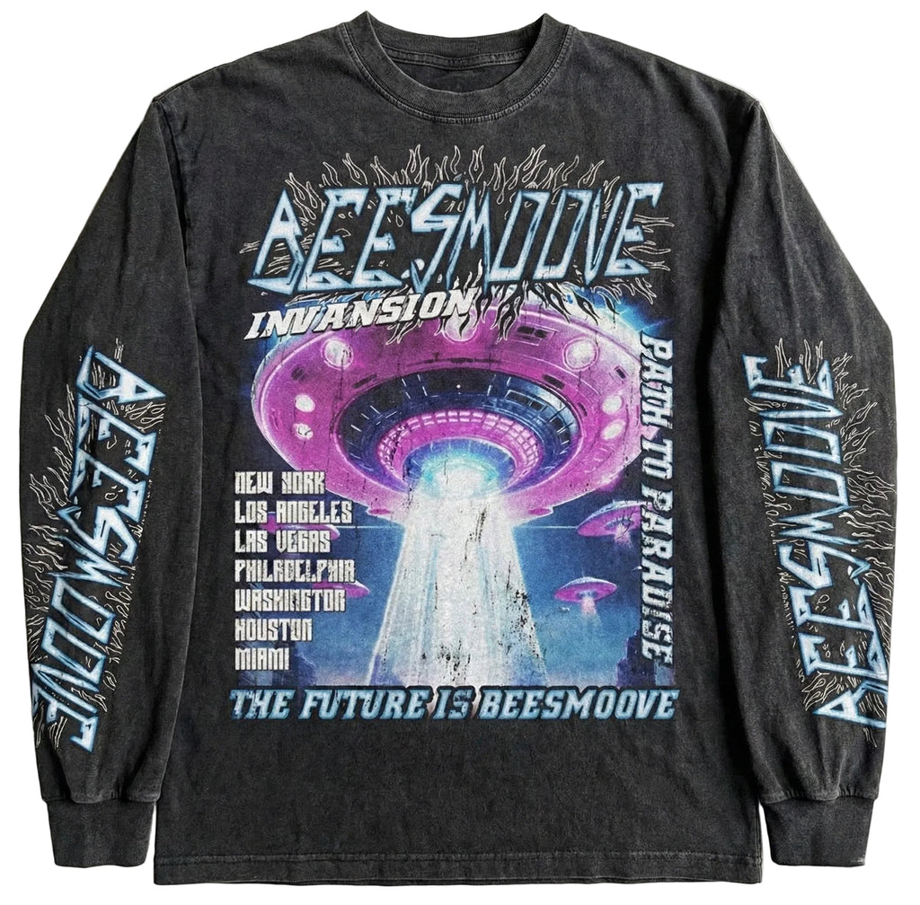 BEESMOOVE INVASION The Future is Now Long Sleeve Tee