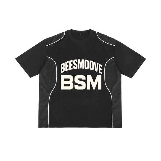 BSM SPORT DIVISION Contrast Piped Panel Tee - Beesmoove 