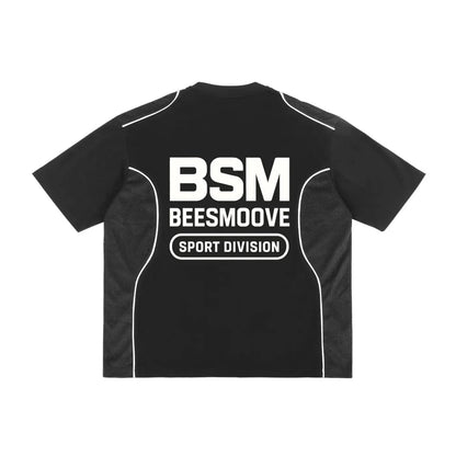 BSM SPORT DIVISION Contrast Piped Panel Tee - Beesmoove 