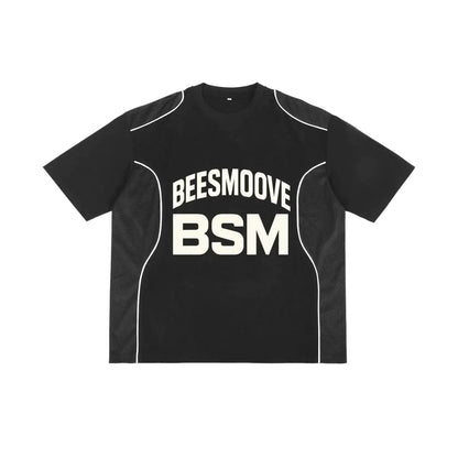 BSM SPORT DIVISION Contrast Piped Panel Tee - Beesmoove 