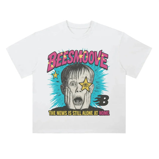 BEESMOOVE Home Alone Reality Drop Shoulder Tee - Beesmoove 