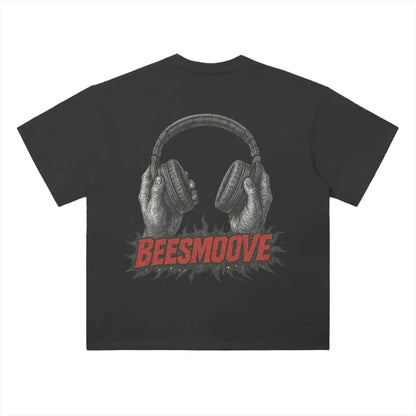 BEESMOOVE Heaven Got Bass Drop Shoulder Tee - Beesmoove 
