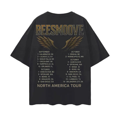 BEESMOOVE Victory Angel: Take Back Tour Deep Drop Shoulder Tee - Beesmoove 