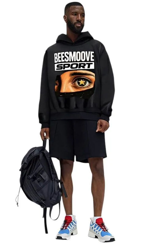 BEESMOOVE Sport STAY WOKE Fleeced Boxy Hoodie - Beesmoove 