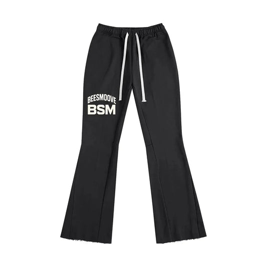 BEESMOOVE BSM Boss Status Mentality Flared Sweatpants - Beesmoove 