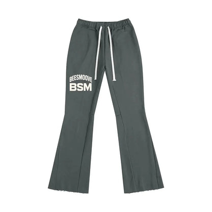 BEESMOOVE BSM Boss Status Mentality Flared Sweatpants - Beesmoove 
