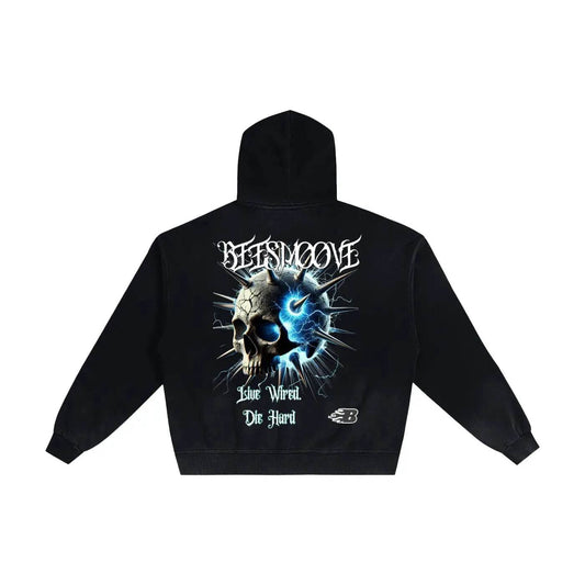BEESMOOVE Live Wired 
 Sunfade Zip Hoodie - Beesmoove 