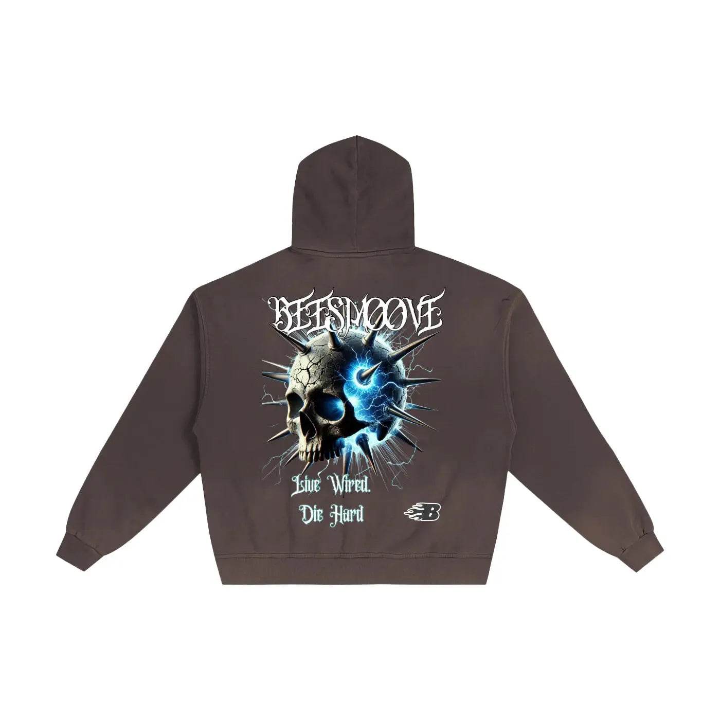 BEESMOOVE Live Wired 
 Sunfade Zip Hoodie - Beesmoove 