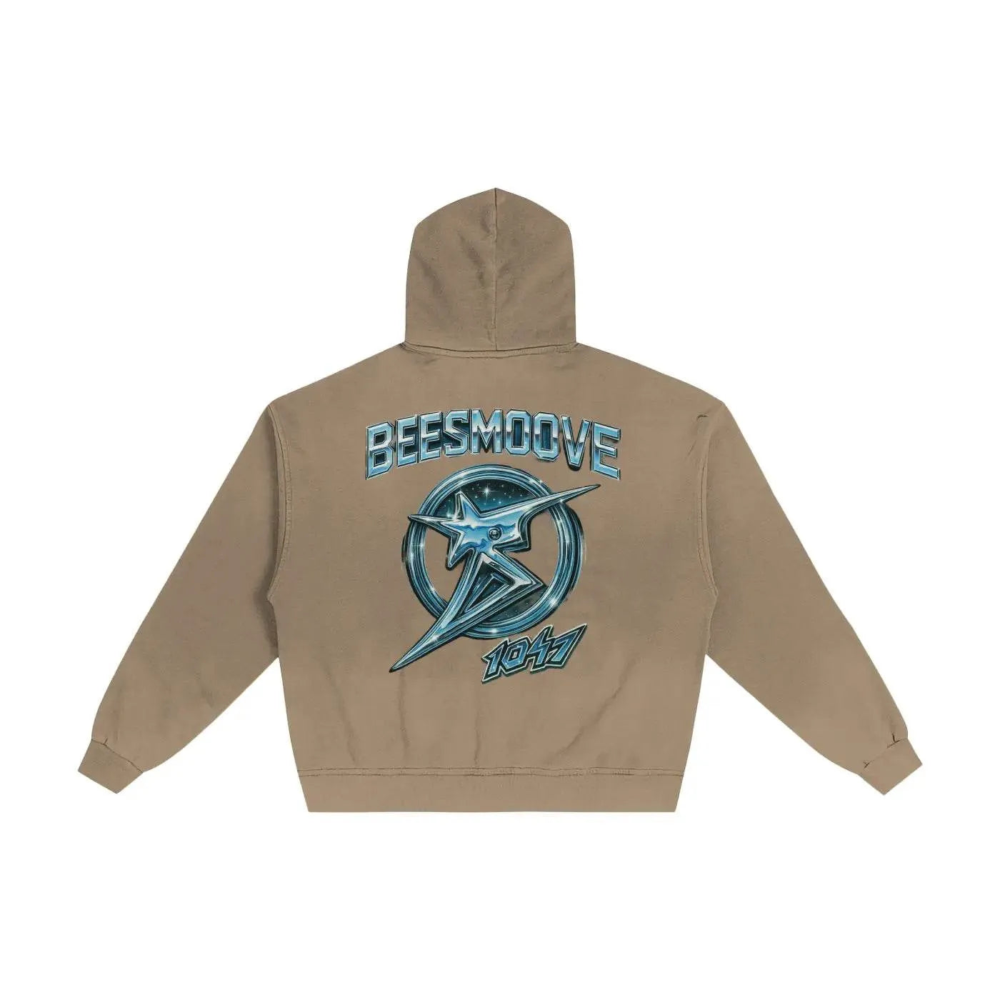 BEESMOOVE Starlight Survivor Hand-Frayed Sunfade Zip Hoodie - Beesmoove 