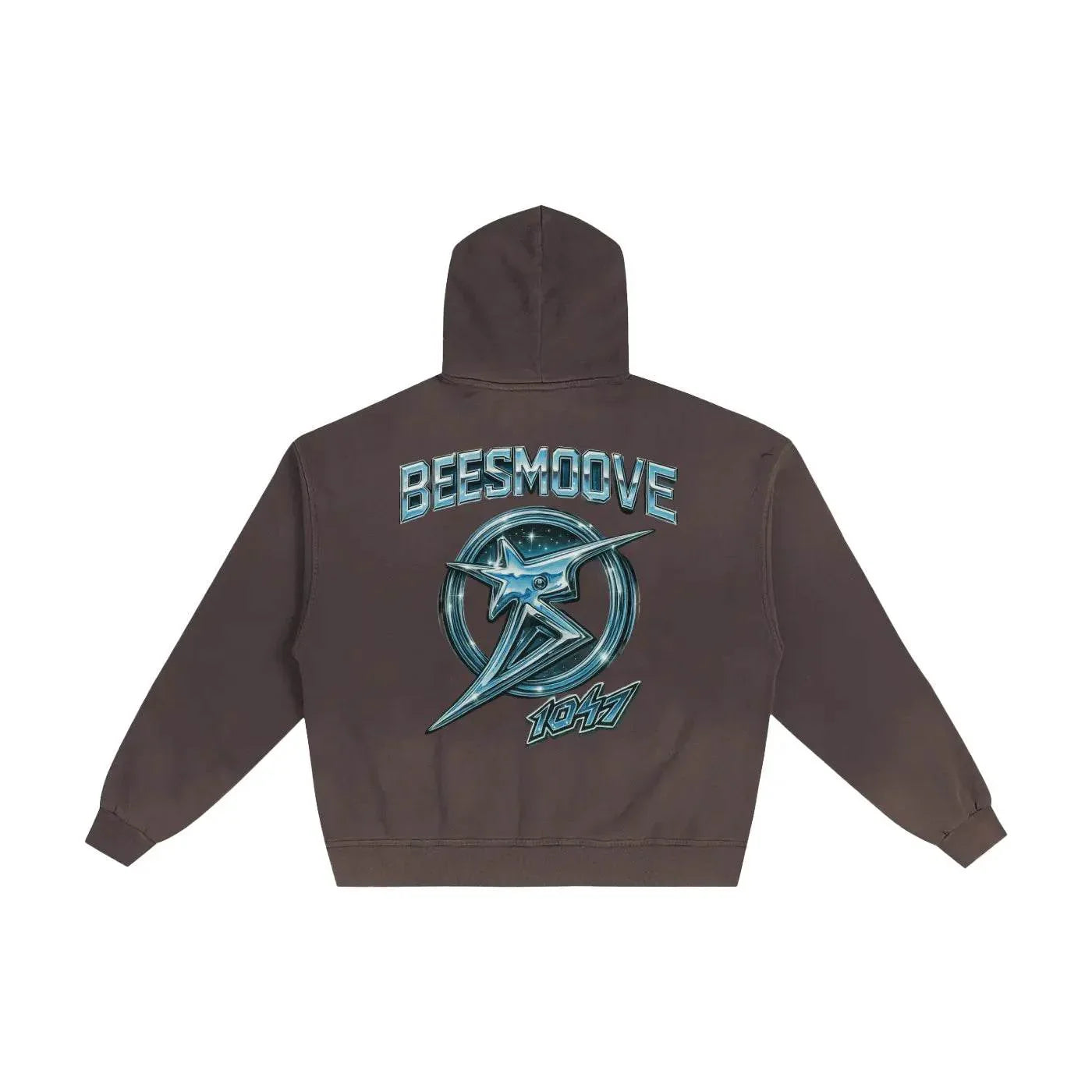 BEESMOOVE Starlight Survivor Hand-Frayed Sunfade Zip Hoodie - Beesmoove 
