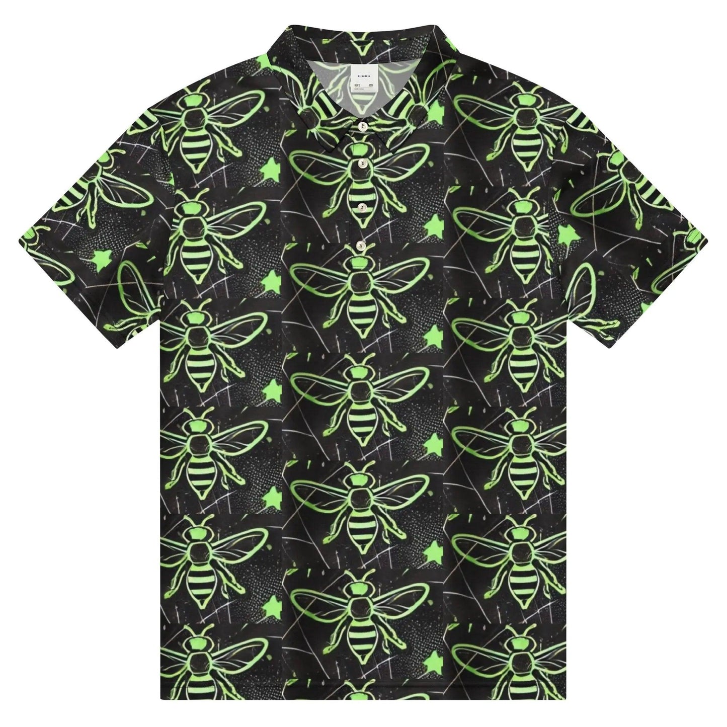 Beesmoove Neon Buzz men’s slim fit polo - Beesmoove 