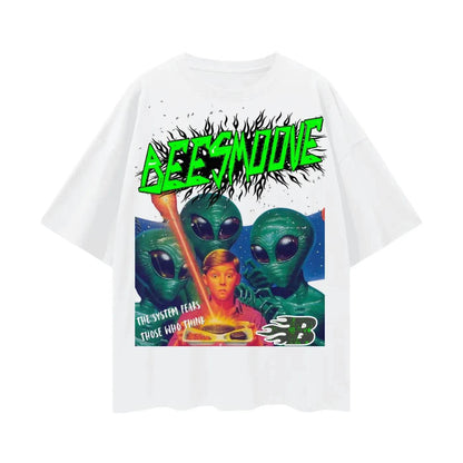 BEESMOOVE the system fears those who think Drop Shoulder Tee - Beesmoove 
