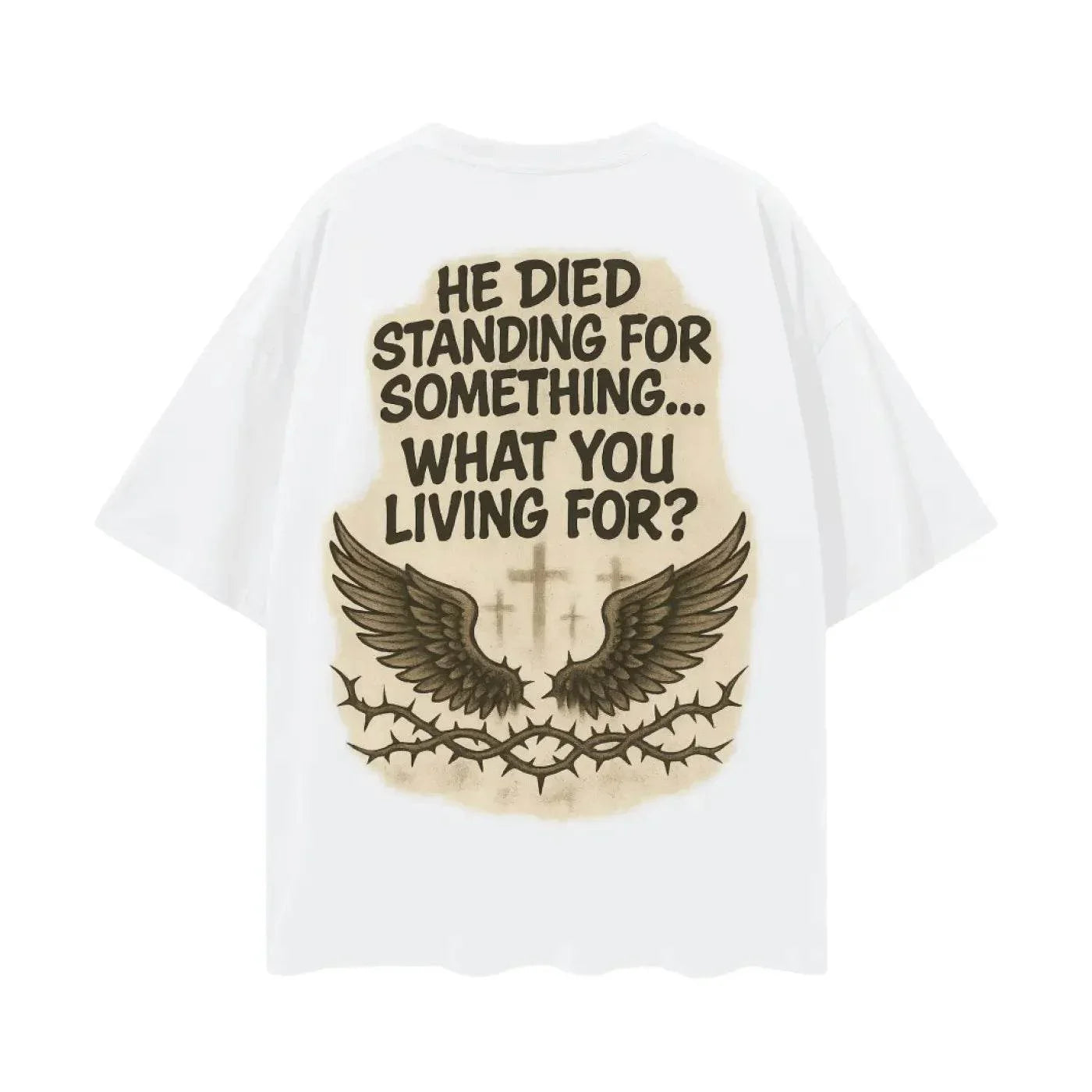 BEESMOOVE Black Jesus Oversize Deep Drop Shoulder Tee - Beesmoove 