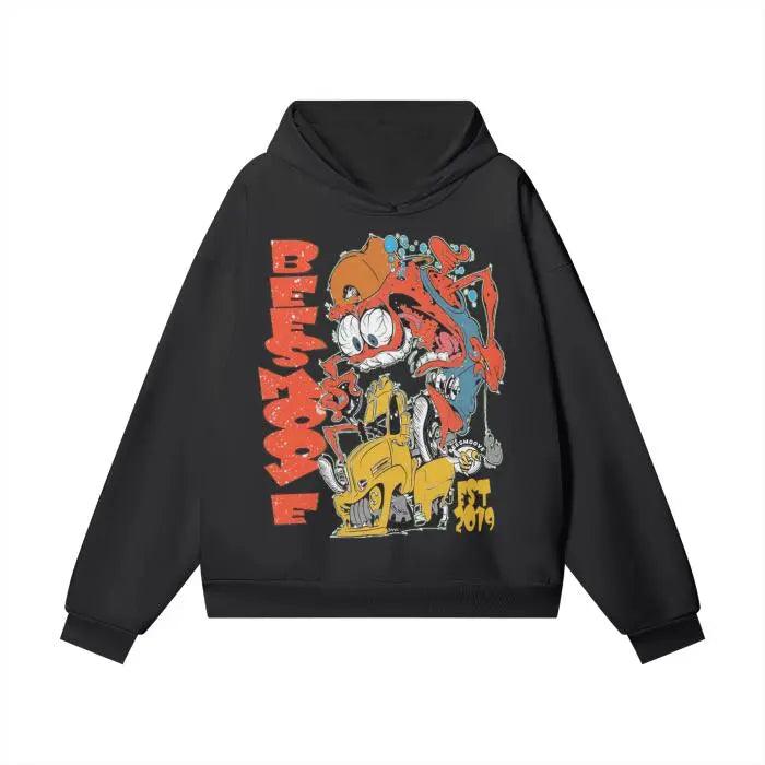 Beesmoove Inner Savage Oversize Heavyweight Hidden Pocket Hoodie - Beesmoove 