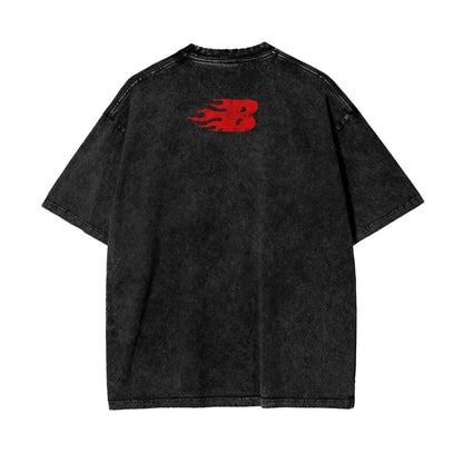 BEESMOOVE Take It Easy Buddy Oversize Washed Tee - Beesmoove 