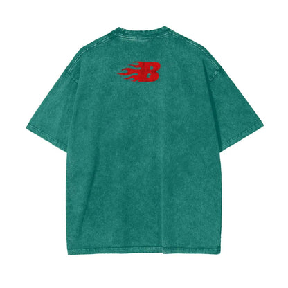 BEESMOOVE Take It Easy Buddy Oversize Washed Tee - Beesmoove 