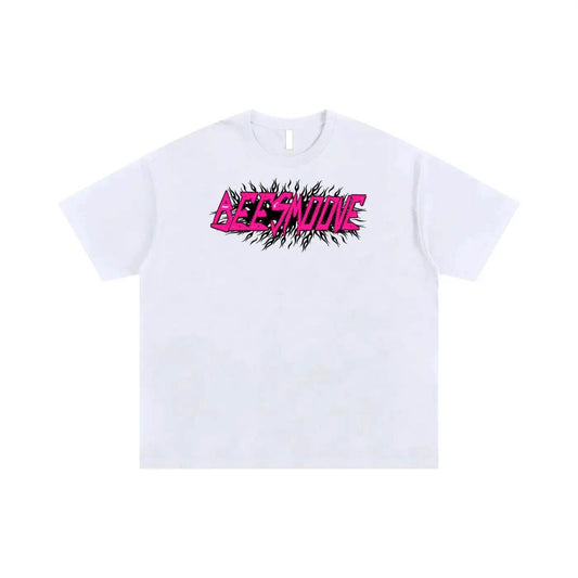 BEESMOOVE Retro Pink Oversized T-shirt - Beesmoove 