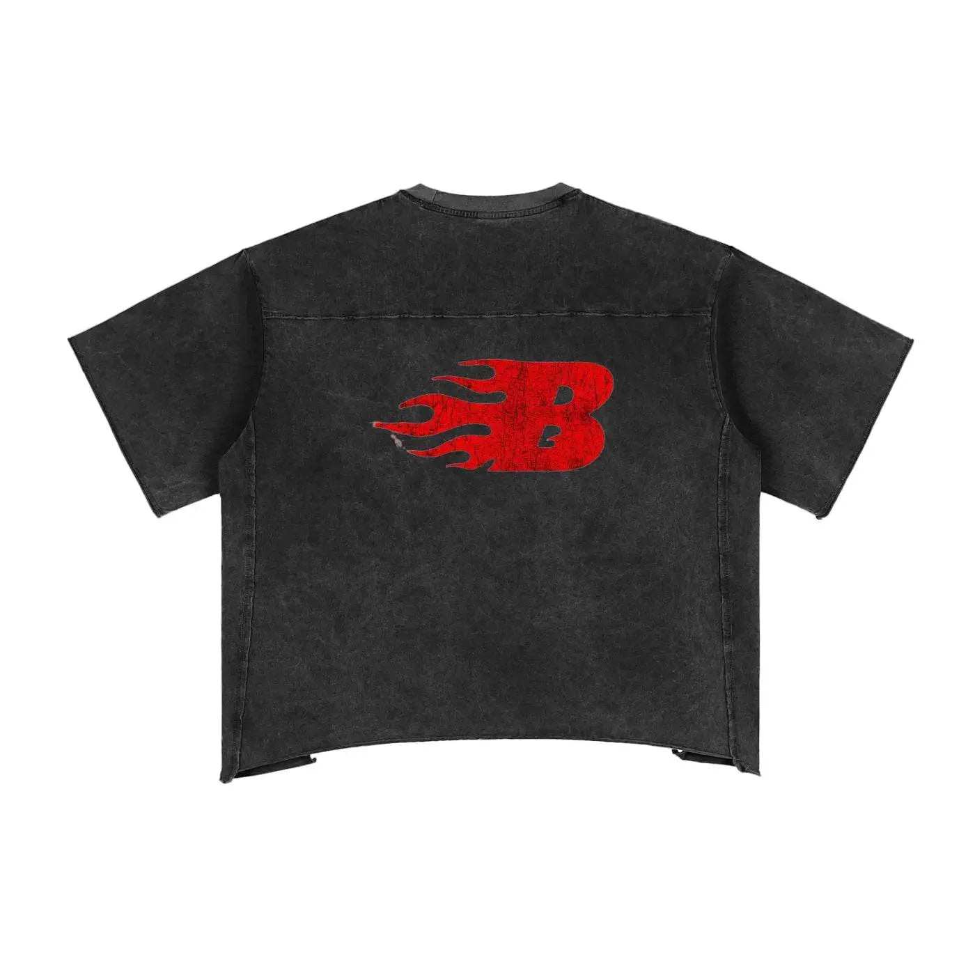 BEESMOOVE Electric Realities Washed Boxy T-Shirt - Beesmoove 