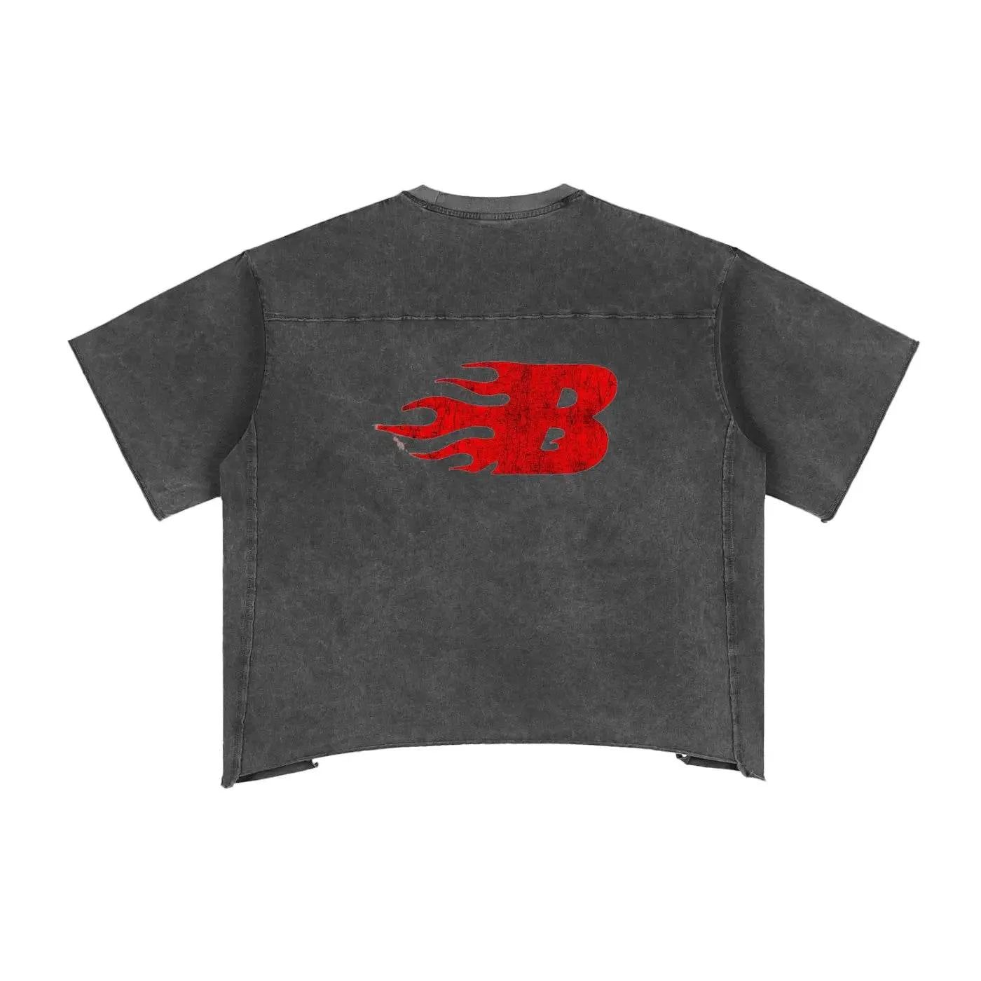 BEESMOOVE Electric Realities Washed Boxy T-Shirt - Beesmoove 