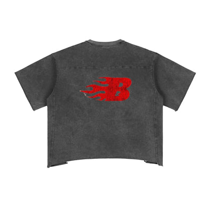 BEESMOOVE Electric Realities Washed Boxy T-Shirt - Beesmoove 