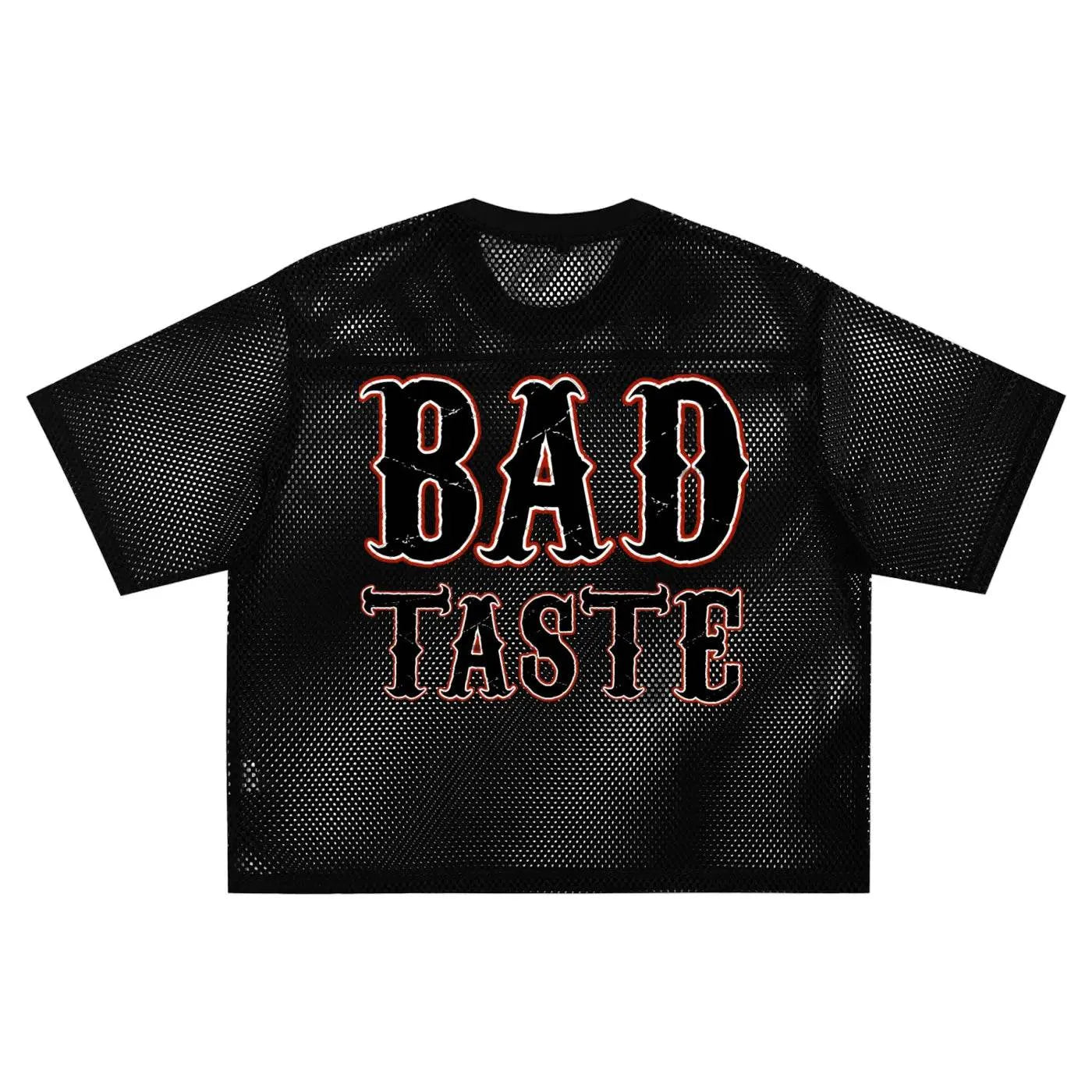 BEESMOOVE Hot Head BAD Taste See-through Boxy Net T-shirt - Beesmoove 
