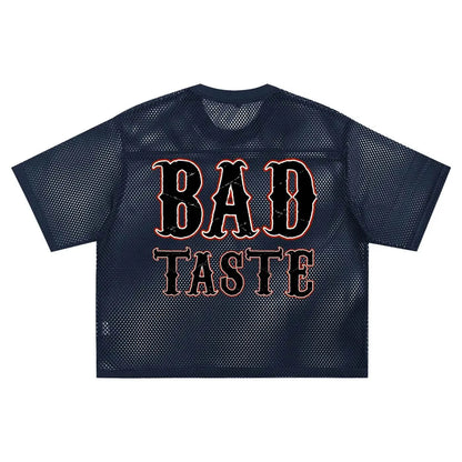 BEESMOOVE Hot Head BAD Taste See-through Boxy Net T-shirt - Beesmoove 