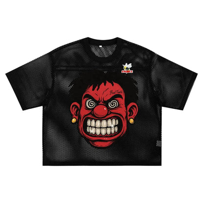 BEESMOOVE Hot Head BAD Taste See-through Boxy Net T-shirt - Beesmoove 