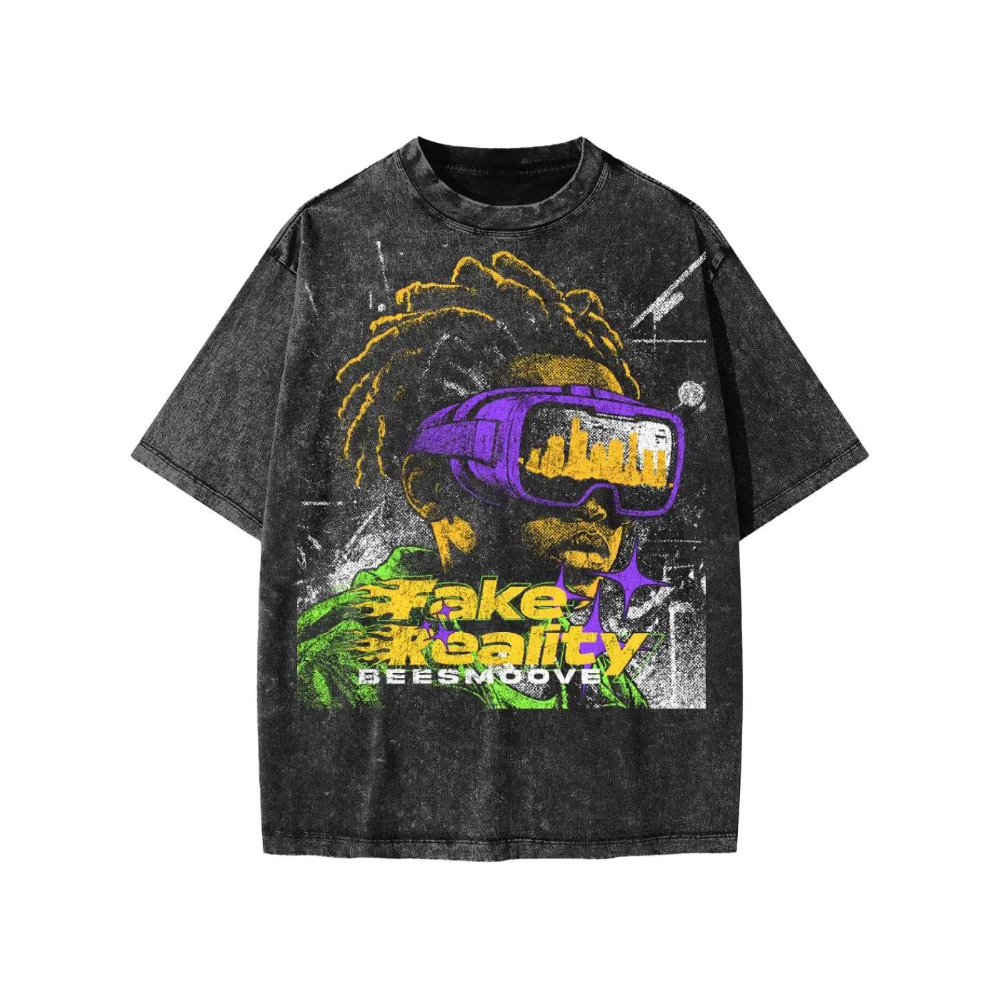 BEESMOOVE Fake Reality Oversize Kids Tee - Beesmoove 