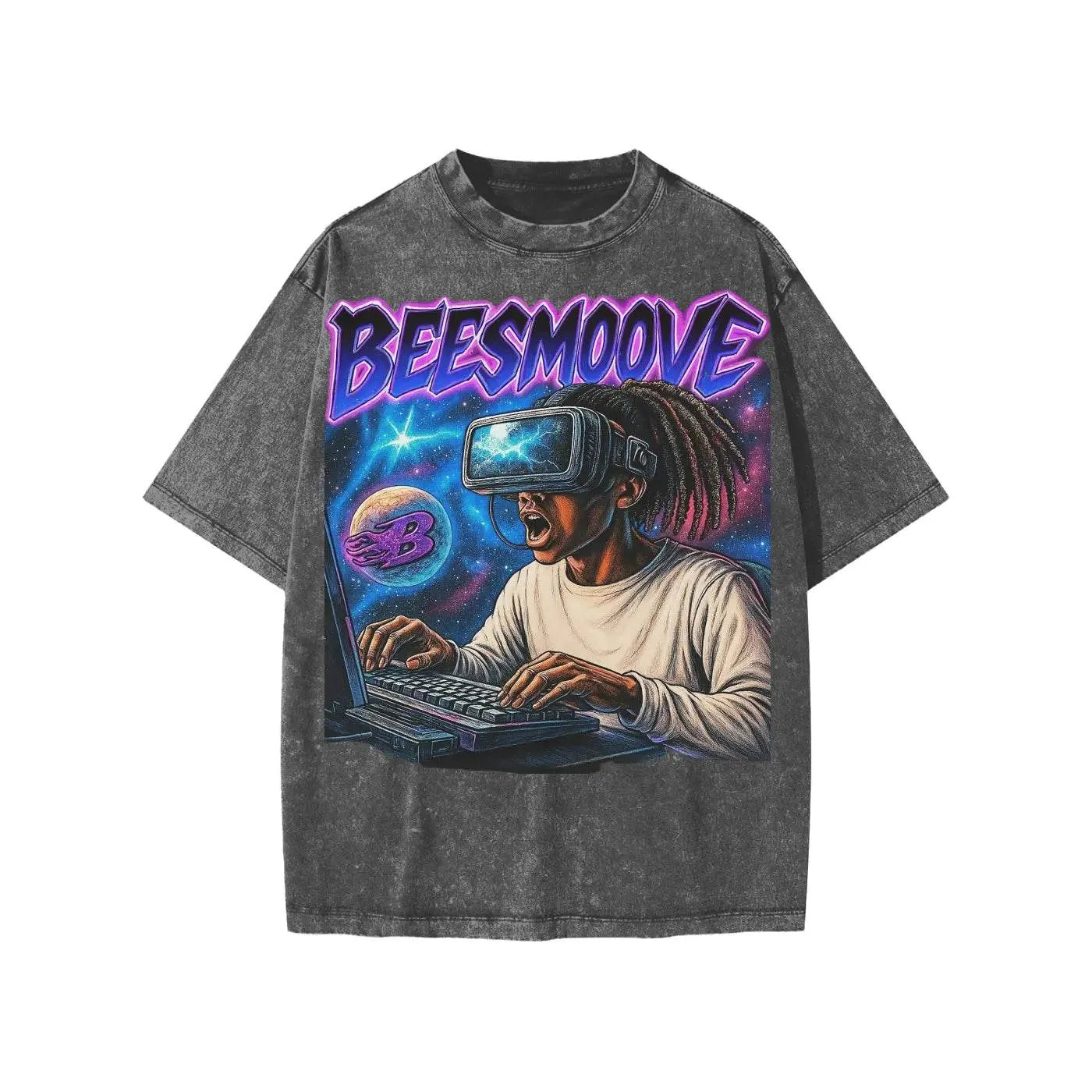 BEESMOOVE: Enter the Metaverse Washed Kids' Tee - Beesmoove 