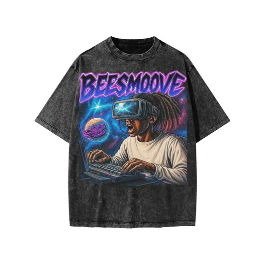 BEESMOOVE: Enter the Metaverse Washed Kids' Tee - Beesmoove 