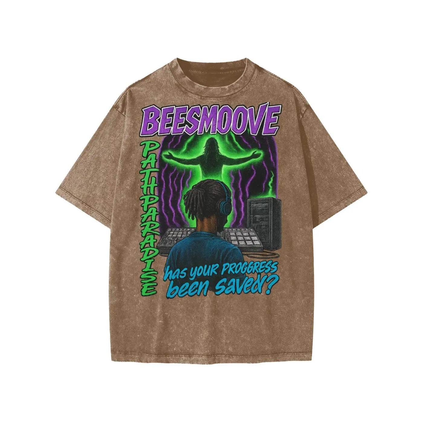 BEESMOOVE Divine Upload 
Washed Kids' T-shirt - Beesmoove 