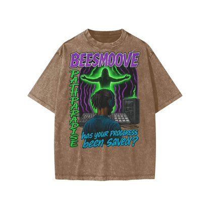 BEESMOOVE Divine Upload 
Washed Kids' T-shirt - Beesmoove 