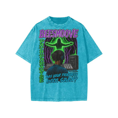 BEESMOOVE Divine Upload 
Washed Kids' T-shirt - Beesmoove 