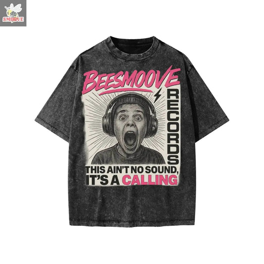 BEESMOOVE Frequency Washed Kids' T-shirt - Beesmoove 
