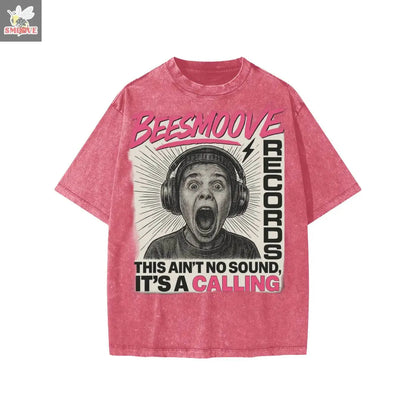 BEESMOOVE Frequency Washed Kids' T-shirt - Beesmoove 