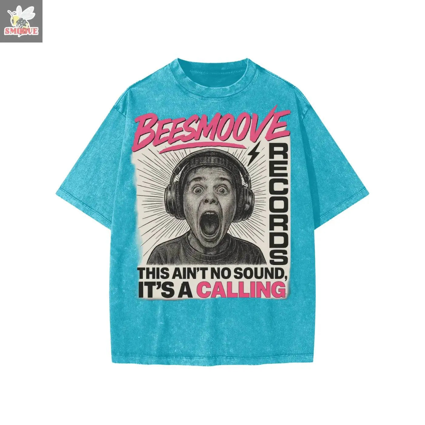BEESMOOVE Frequency Washed Kids' T-shirt - Beesmoove 
