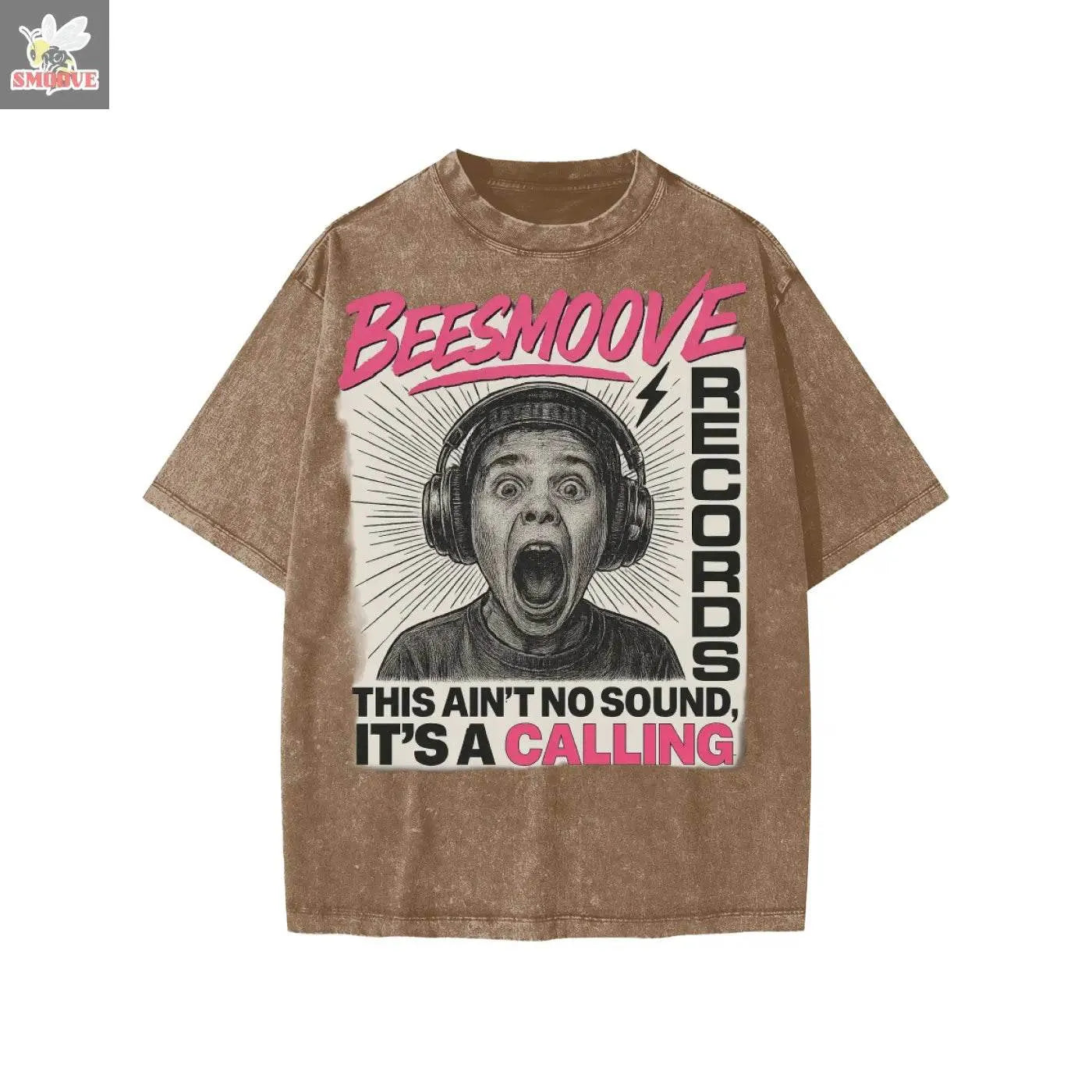 BEESMOOVE Frequency Washed Kids' T-shirt - Beesmoove 
