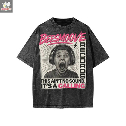 BEESMOOVE Frequency Washed Kids' T-shirt - Beesmoove 