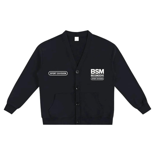 BEESMOOVE BSM Boss Status Mentality Washed Cardigan - Beesmoove 