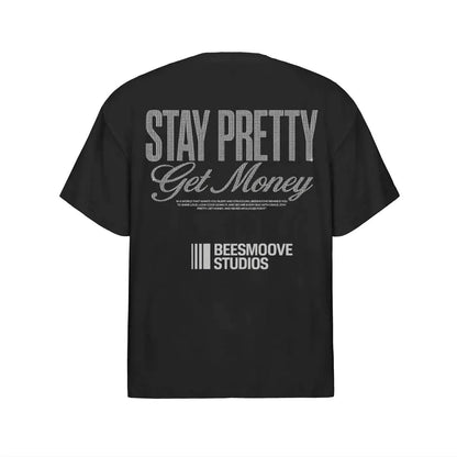 BEESMOOVE Stay pretty Cotton Oversized T-Shirt - Beesmoove 