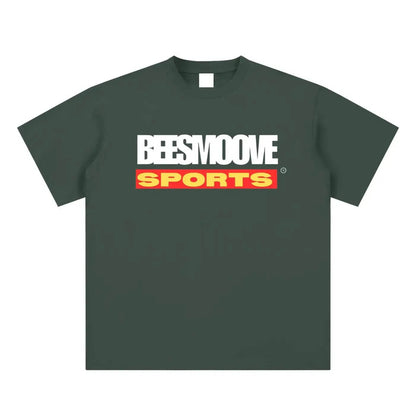 BEESMOOVE Sports Sueded Cotton T-shirt - Beesmoove 