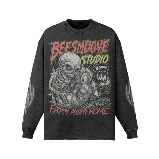 BEESMOOVE Skull Ride: Far From Home long sleeve - Beesmoove 