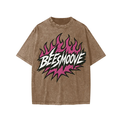 BEESMOOVE Heated Motion Washed Kids' T-shirt - Beesmoove 