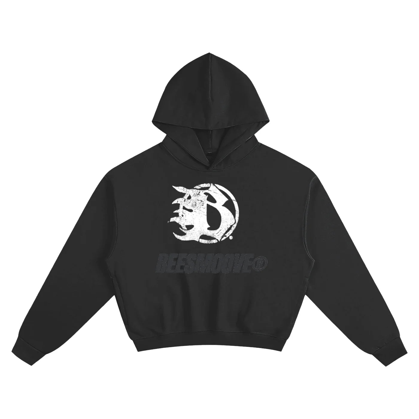 BEESMOOVE Phantom Crest Boxy Hoodie - Beesmoove 